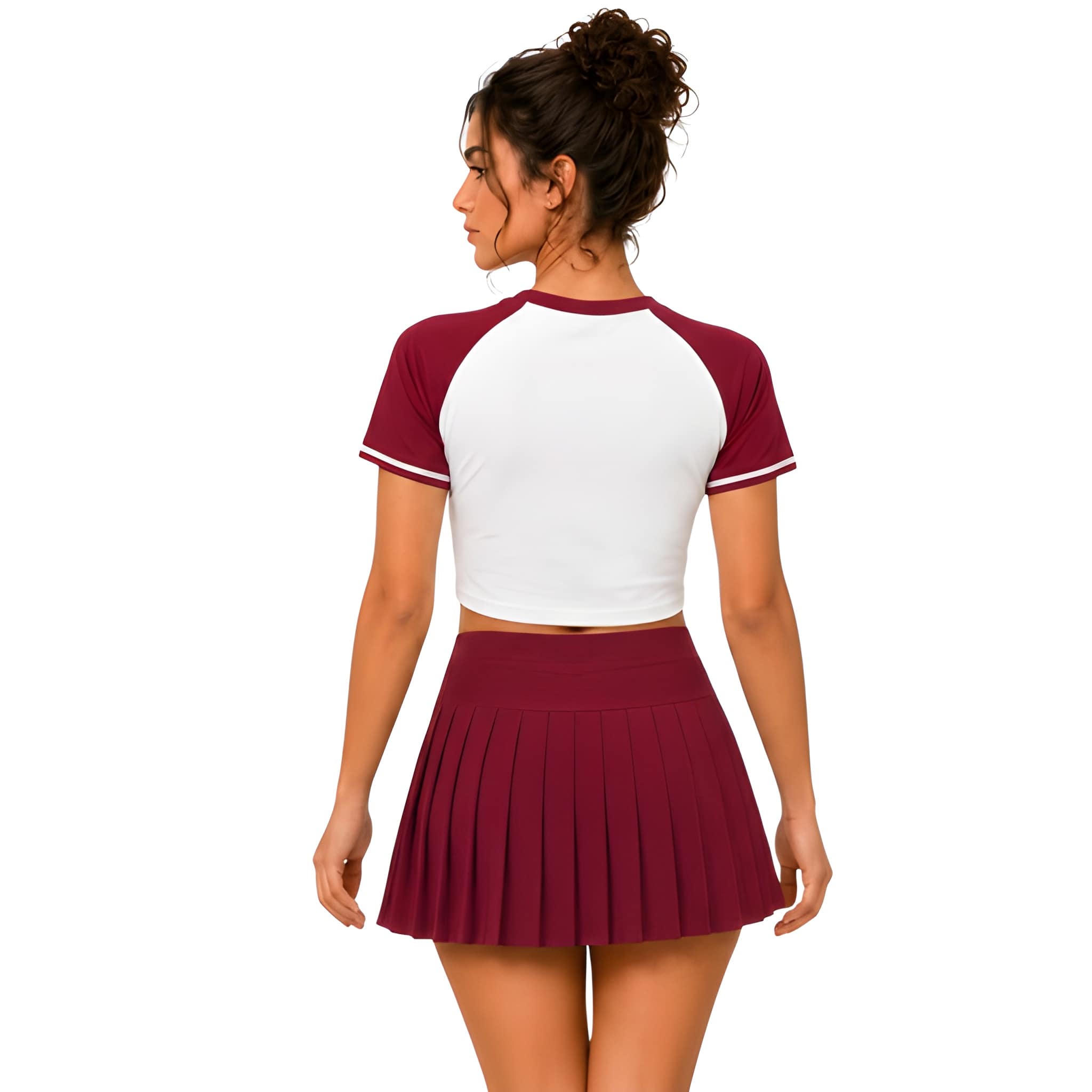 Arizona Cardinals Football Team Printed Two Piece Top And Skirt Set For Women
