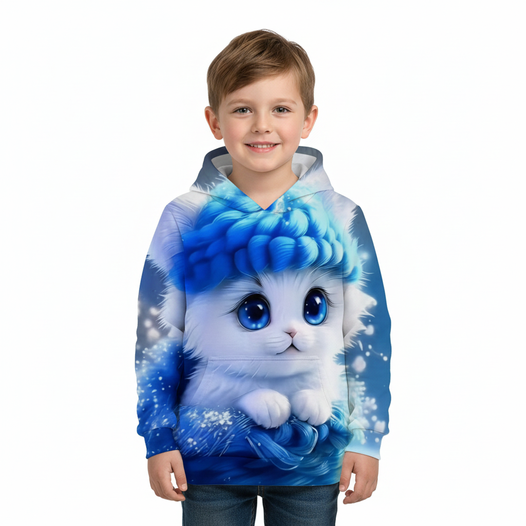 Cozy Kitten Tabby Cat Hoodies