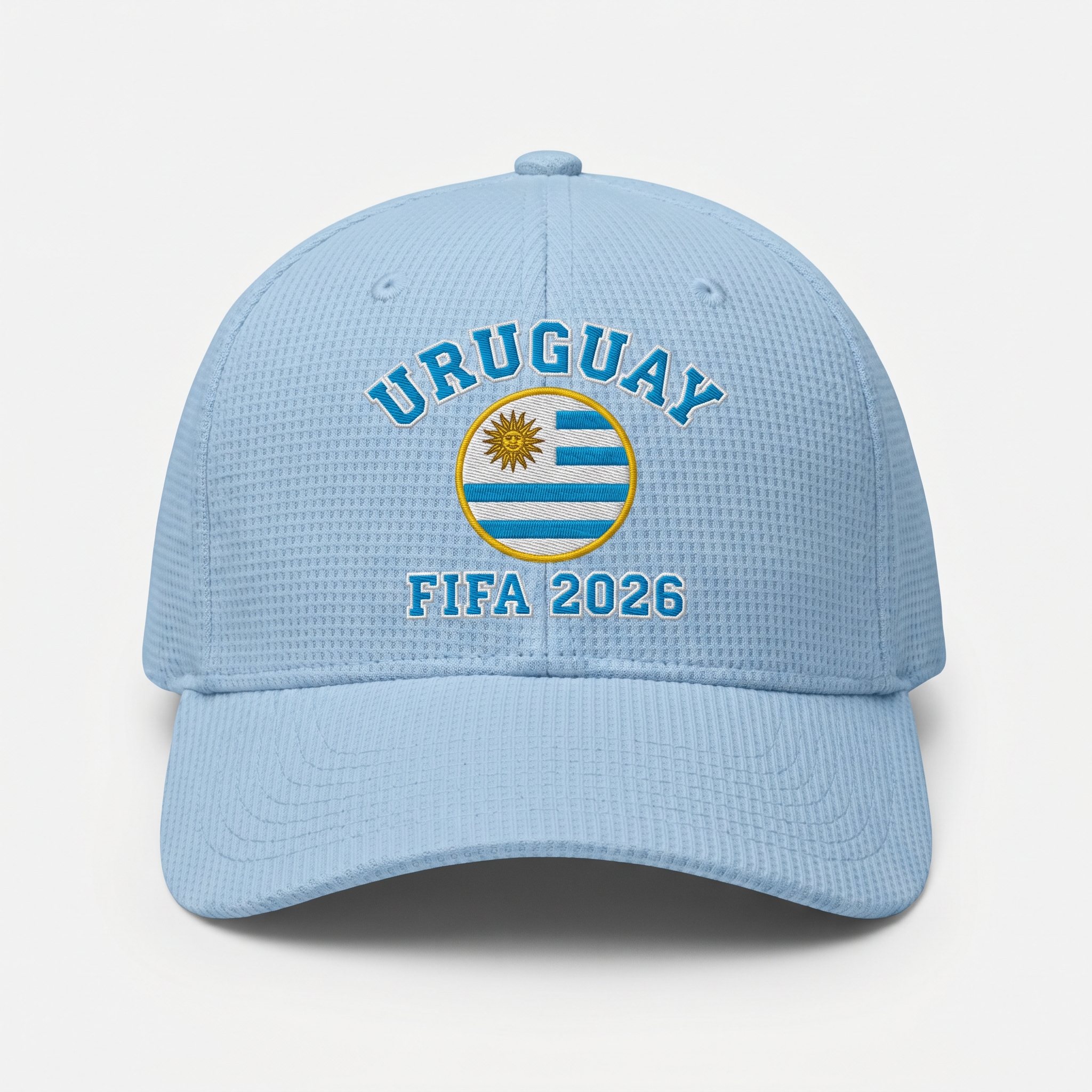FIFA 2026 Uruguay Waffle Knit Cap in Light Blue