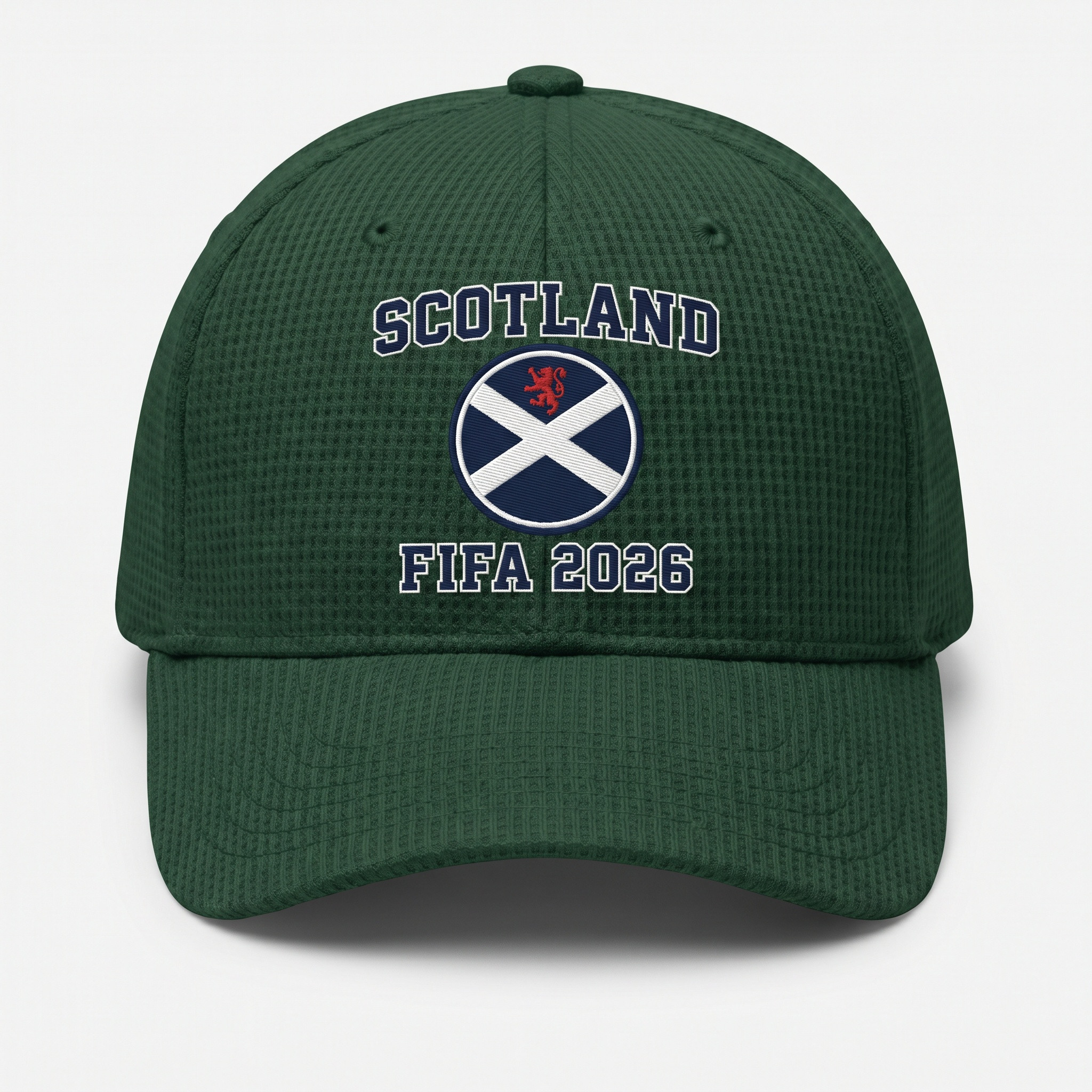 Scotland Green FIFA 2026 waffle knit fan cap