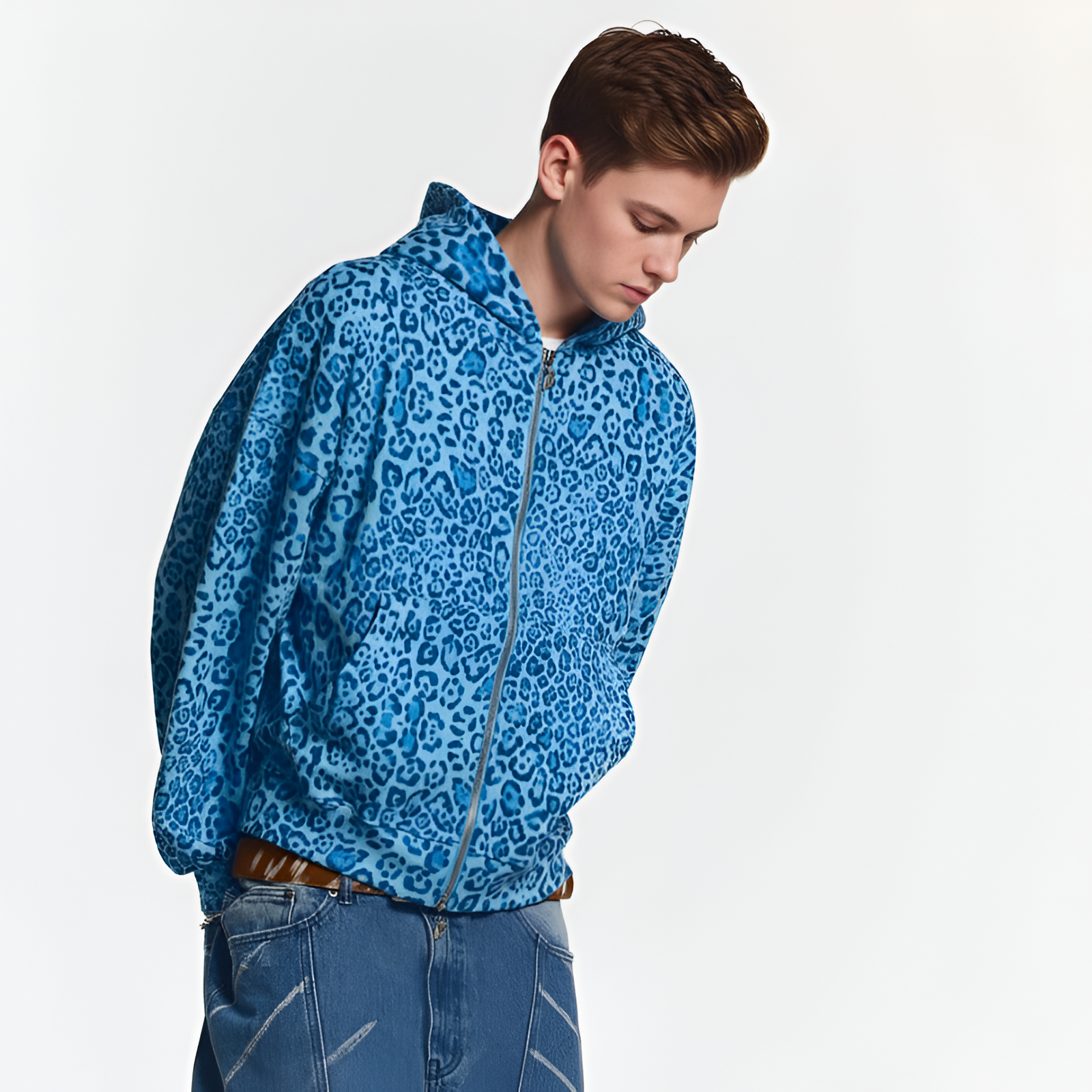 Unisex Zip Up Hoodie with Pockets Casual Everyday Wear