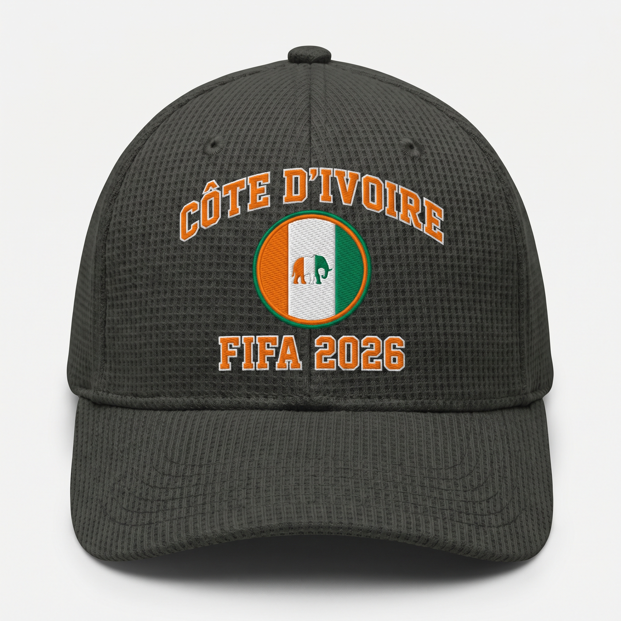 FIFA 2026 Côte d'Ivoire Waffle Knit Cap in Dark Gray