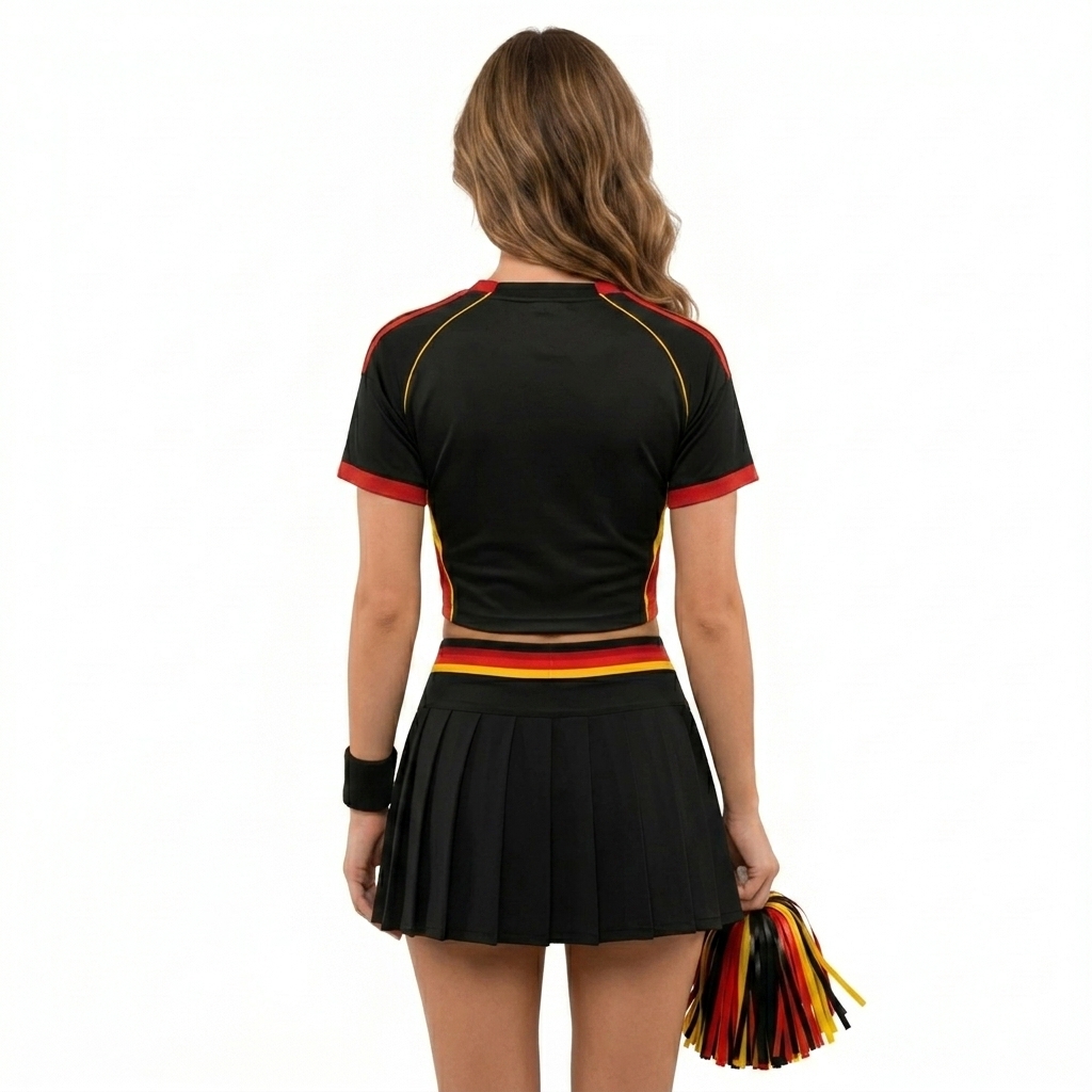 FIFA 2026 Belgium Football Themed Two Piece Skirt Set For Women