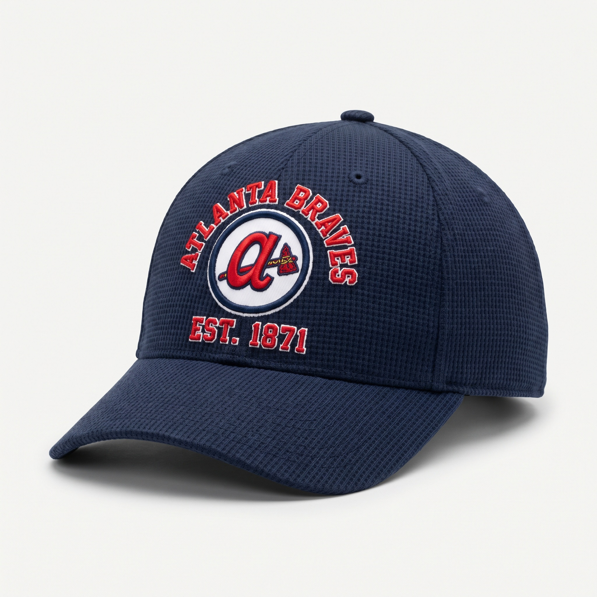 Atlanta Braves Waffle Knit Cap in Blue
