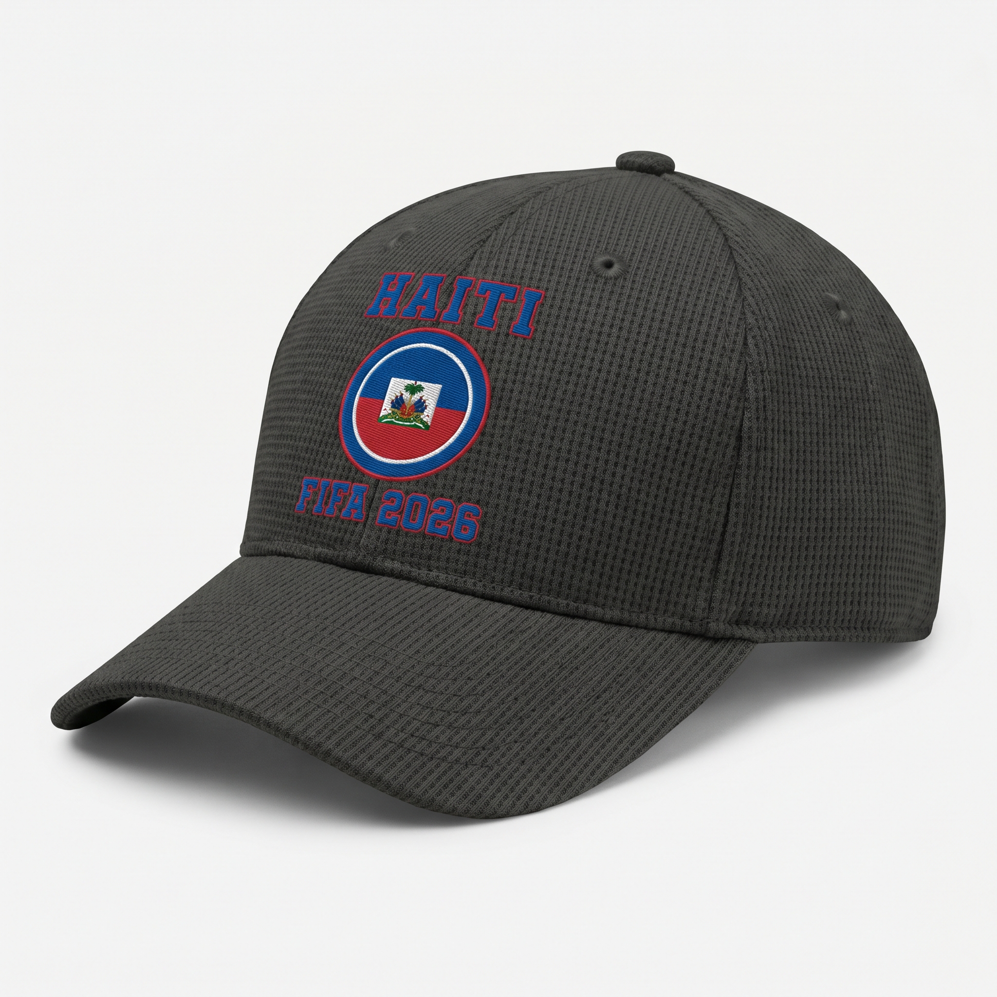 FIFA 2026 Haiti Waffle Knit Cap in Dark Gray