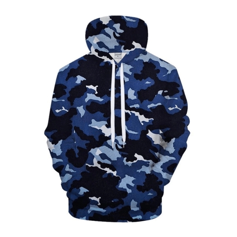 Camo Hoodie Stylish Casual Zip Hoodie for All