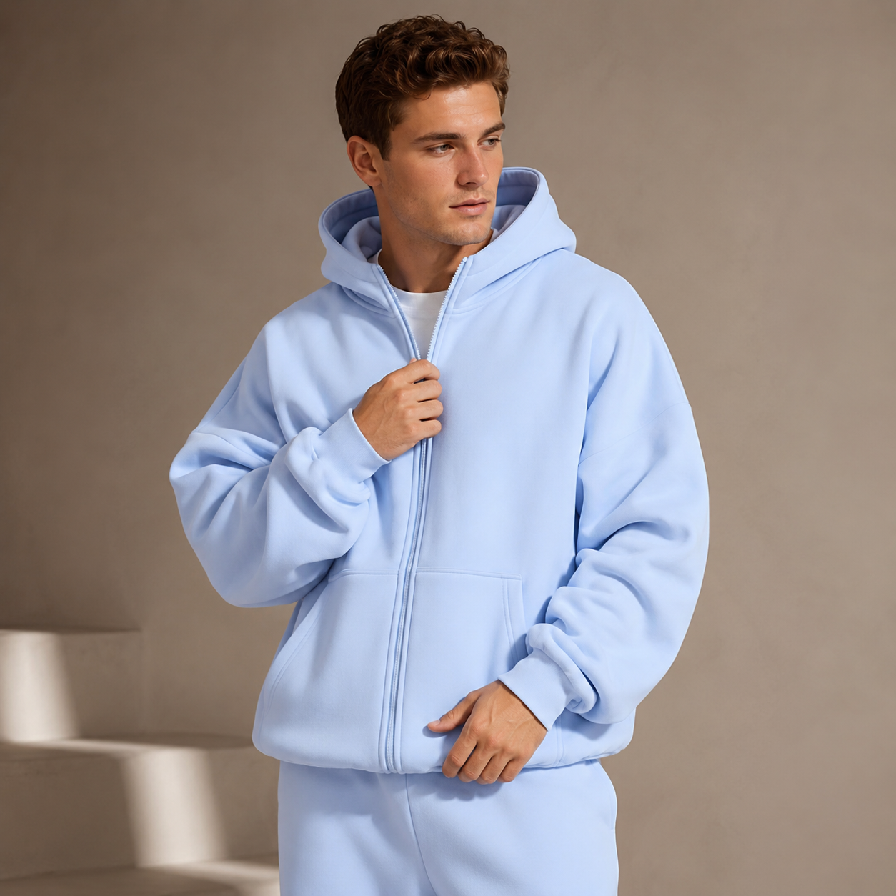 Pastel Zip Hoodie
