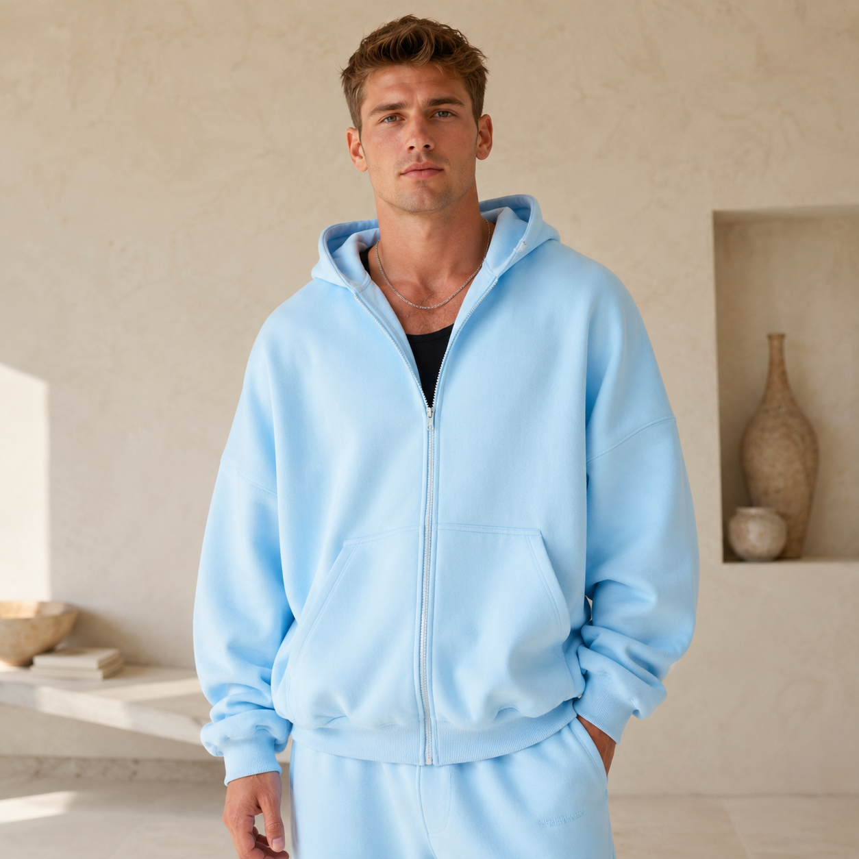 Pastel Zip Hoodie