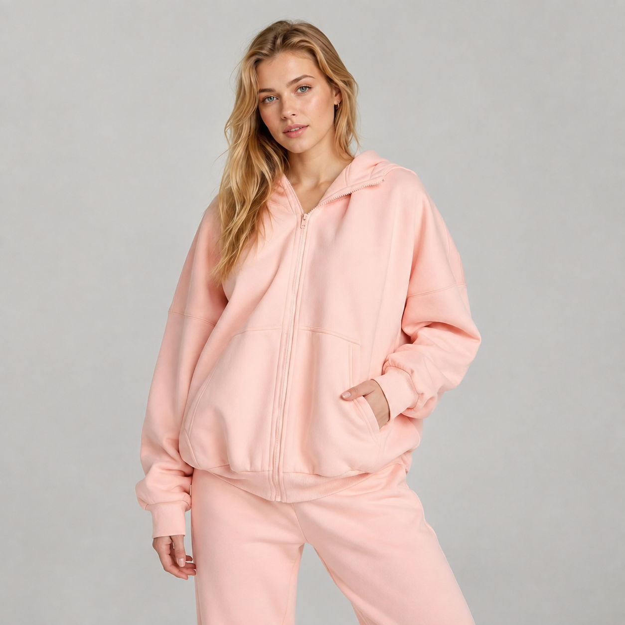 Pastel Zip Hoodie