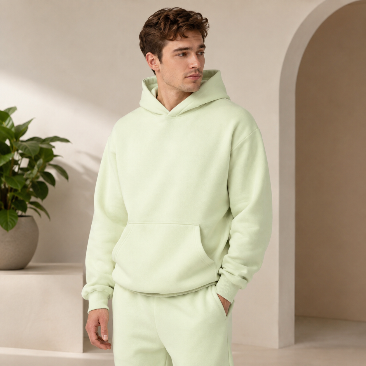 Soft Combed Cotton Pastel Hoodie