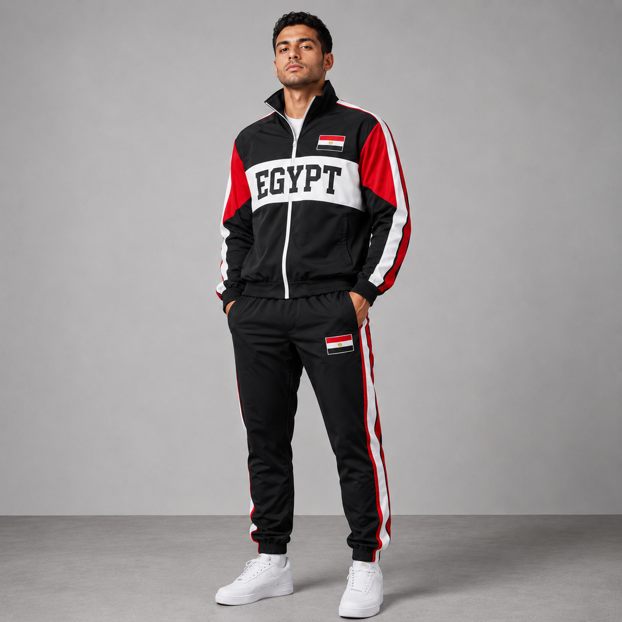 World Cup 2026 Themed Egypt Football Fan Sweatshirt And Jogger Set