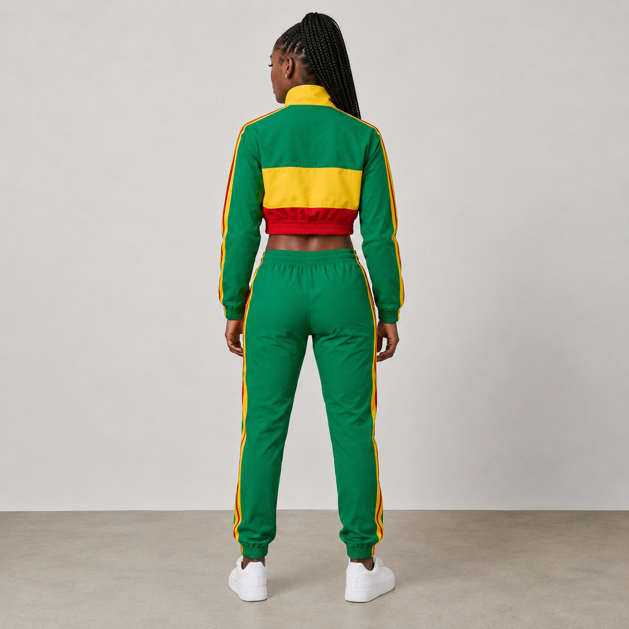 World Cup 2026 Themed Senegal Football Fan Sweatshirt And Jogger Set