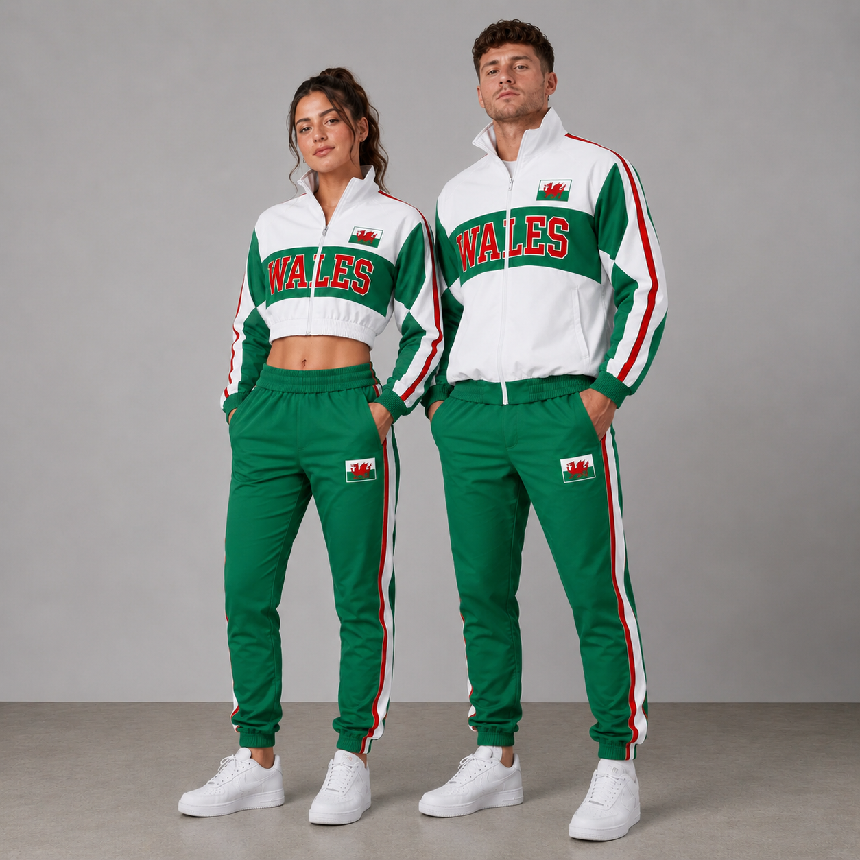 FIFA World Cup 2026 Themed Wales Football Fan Sweatshirt And Jogger Set