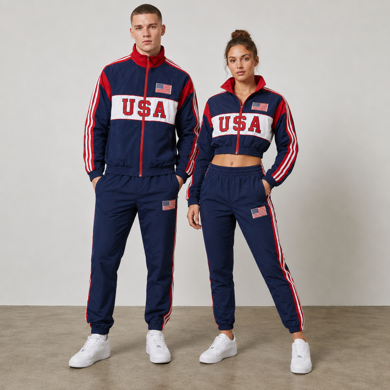 FIFA World Cup 2026 Themed United States Football Fan Sweatshirt And Jogger Set