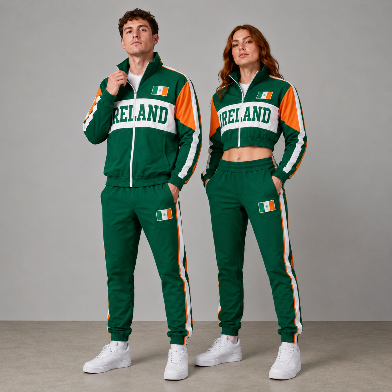 FIFA World Cup 2026 Themed Ireland Football Fan Sweatshirt And Jogger Set