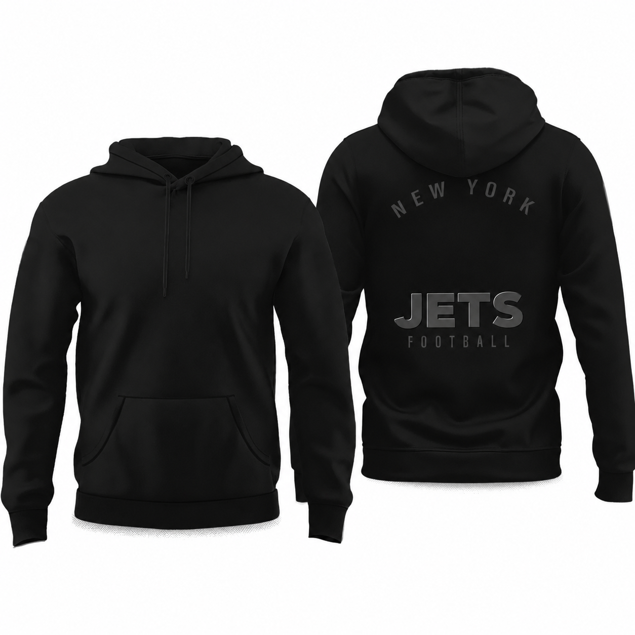 Jets Back In Tone Pullover Hoodie