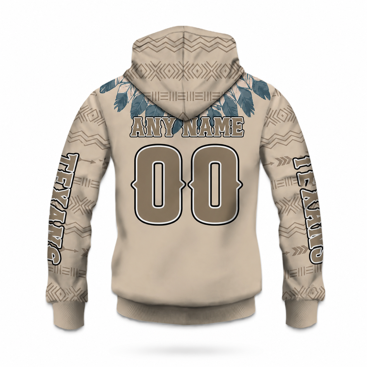 Personalized Houston Texans Football Inspired Zipper Hoodie