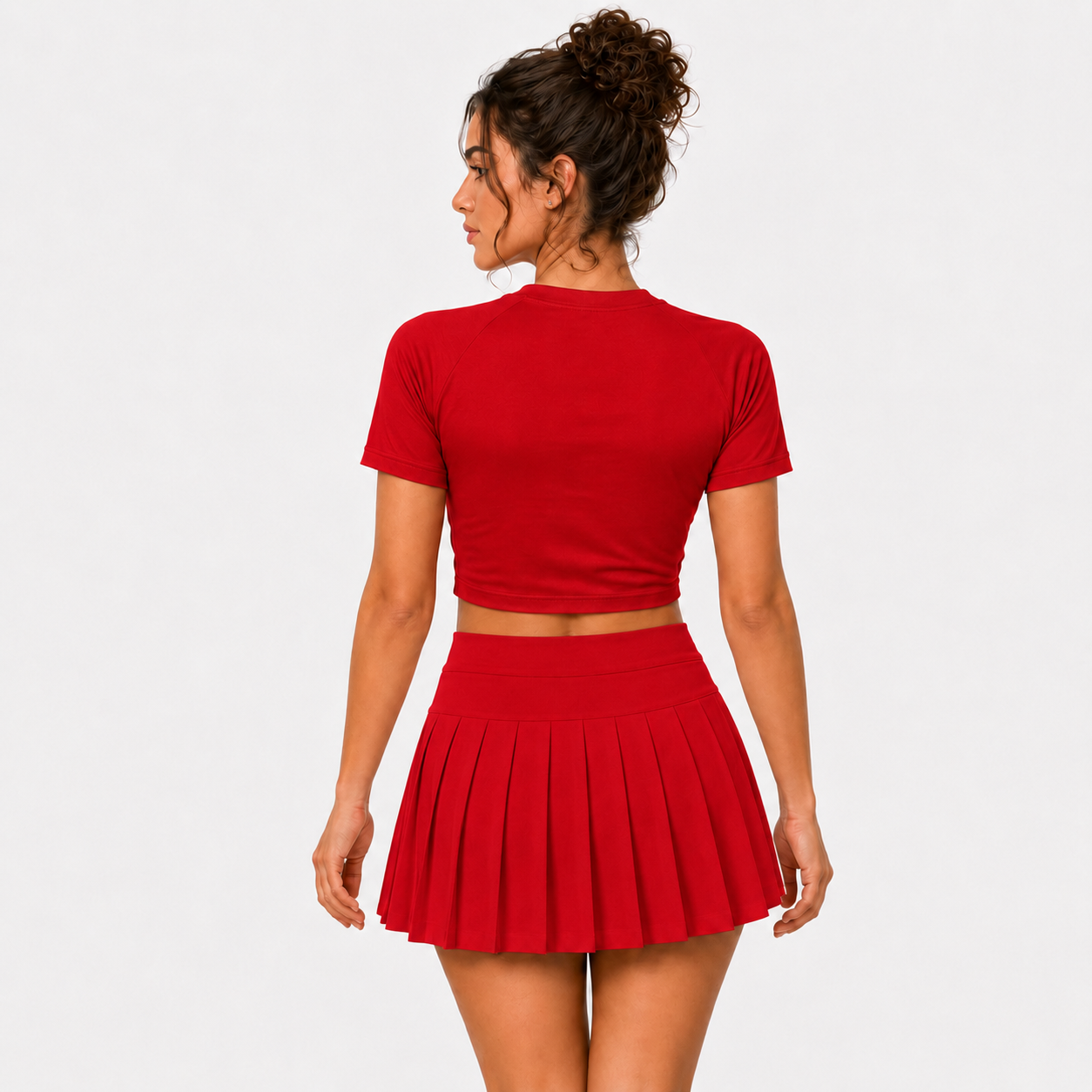 Tampa Bay Buccaneers Football Team Printed Two Piece Top And Skirt Set For Women