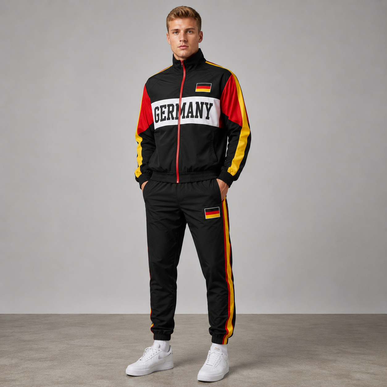 World Cup 2026 Themed Germany Football Fan Sweatshirt And Jogger Set