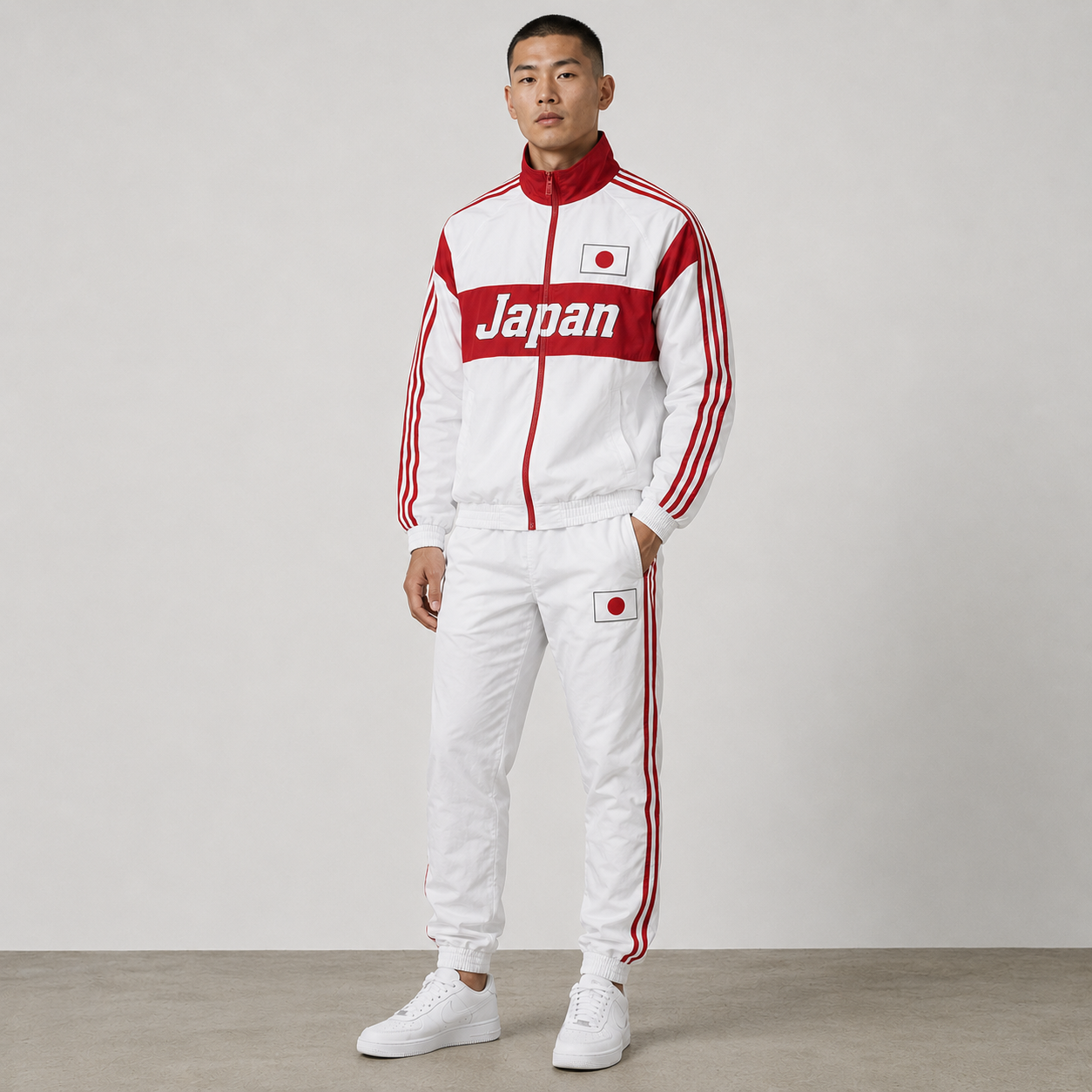 World Cup 2026 Themed Japan Football Fan Sweatshirt And Jogger Set