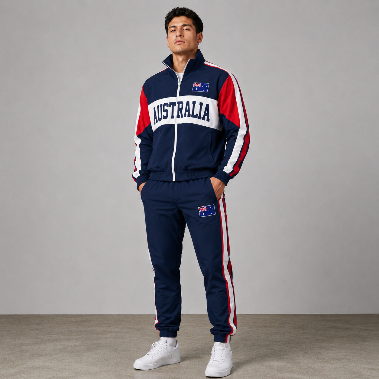 World Cup 2026 Themed Australia Football Fan Sweatshirt And Jogger Set