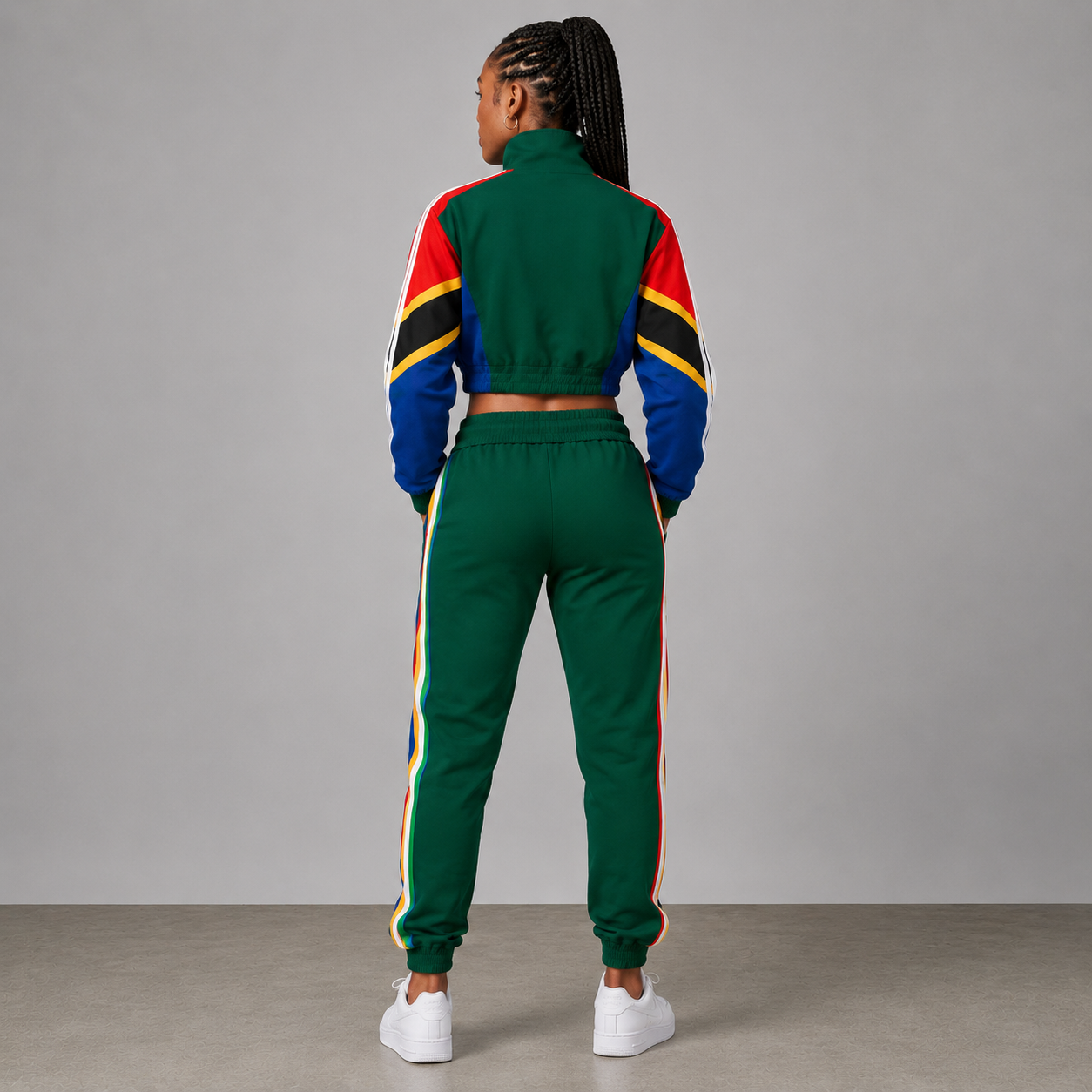 World Cup 2026 Themed South Africa Football Fan Sweatshirt And Jogger Set