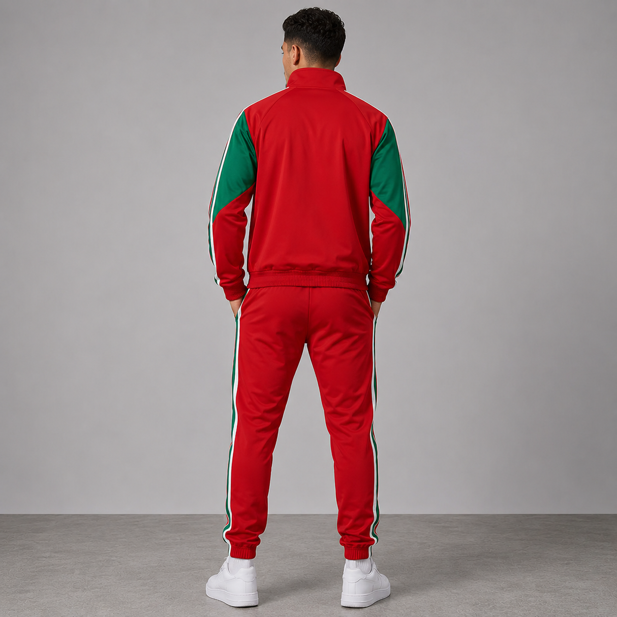 World Cup 2026 Themed Morocco Football Fan Sweatshirt And Jogger Set