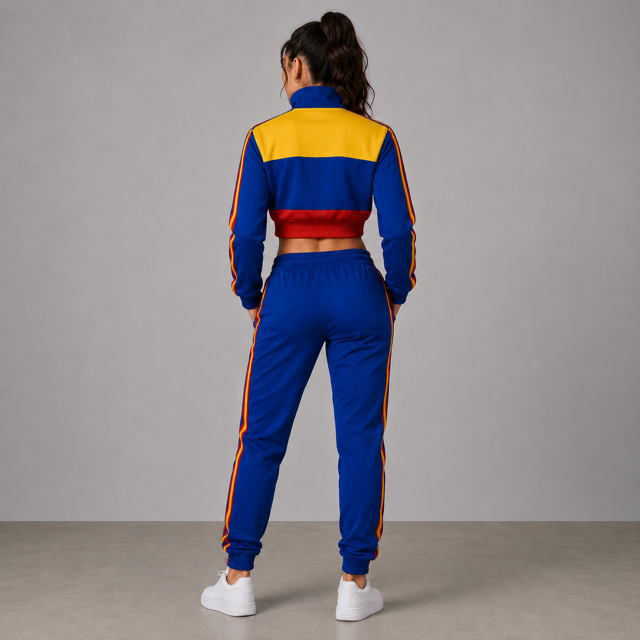 World Cup 2026 Themed Romania Football Fan Sweatshirt And Jogger Set
