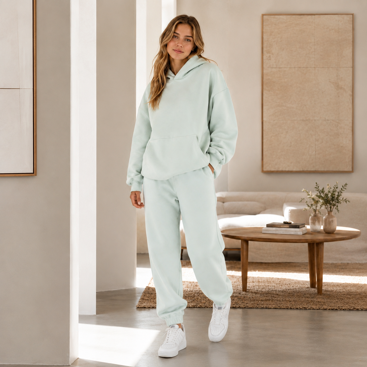 Soft Combed Cotton Pastel Hoodie