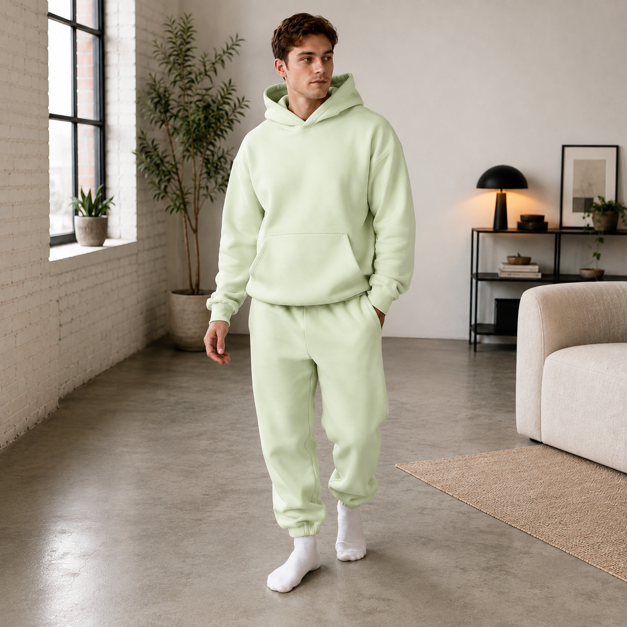 Soft Combed Cotton Pastel Hoodie