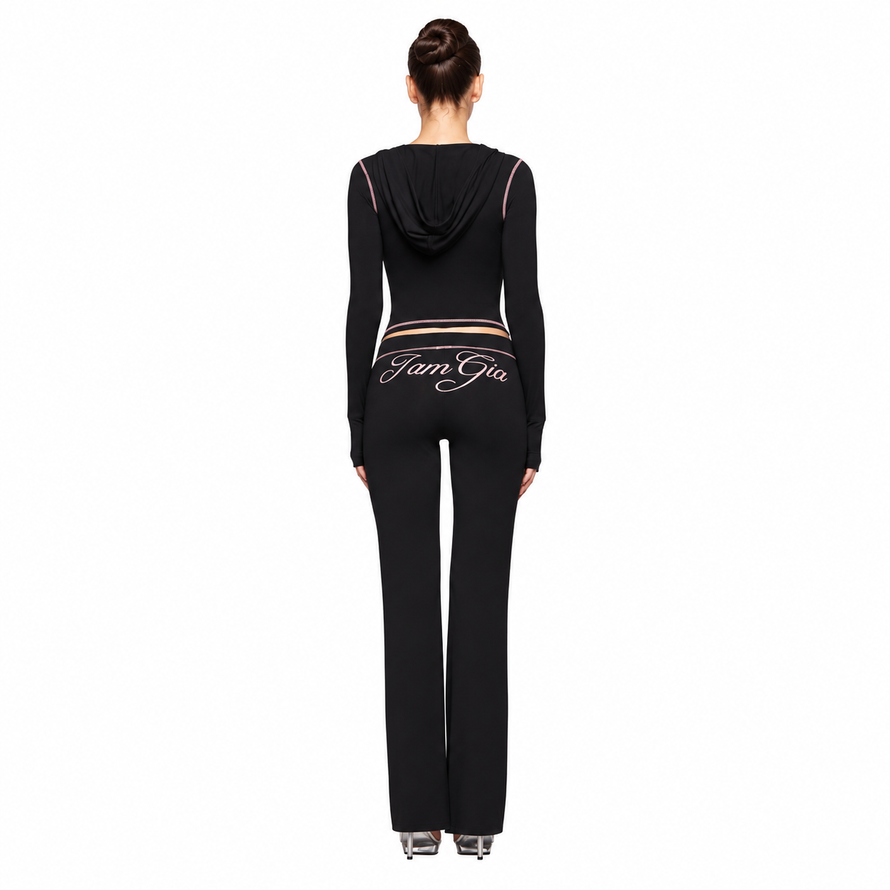 Cropped Long Sleeve Pullover Hoodie For Women