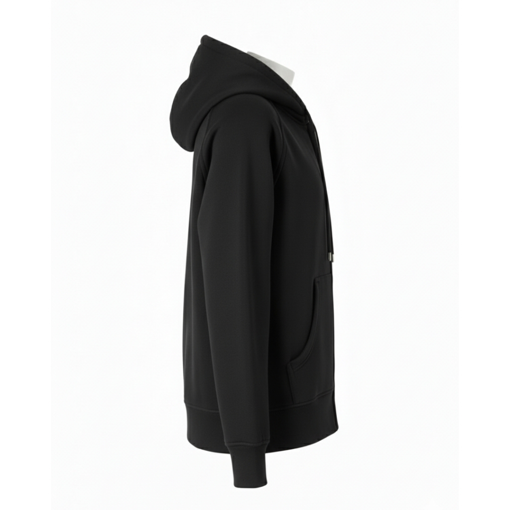 Checkered Hood Zip Up Hoodie