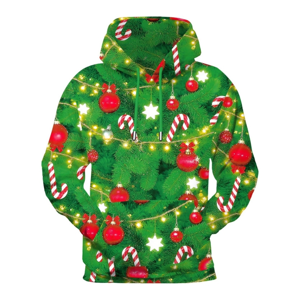 Christmas Ugly Sweatshirt Long Sleeve Novelty Hoodies