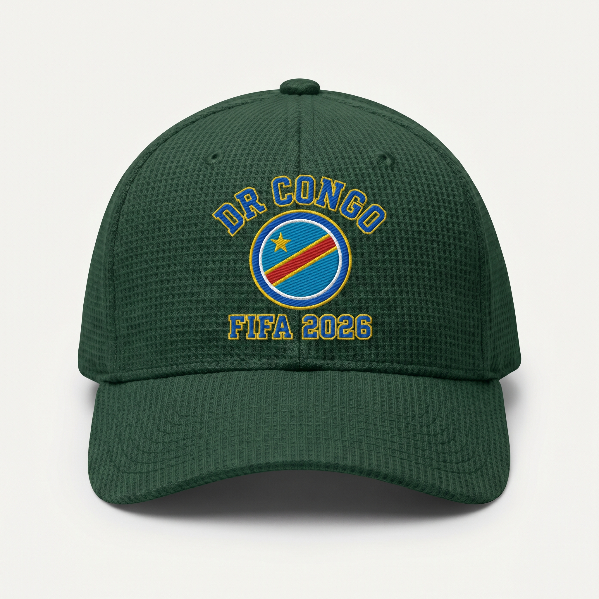 FIFA 2026 Democratic Republic of the Congo Waffle Knit Cap in Green