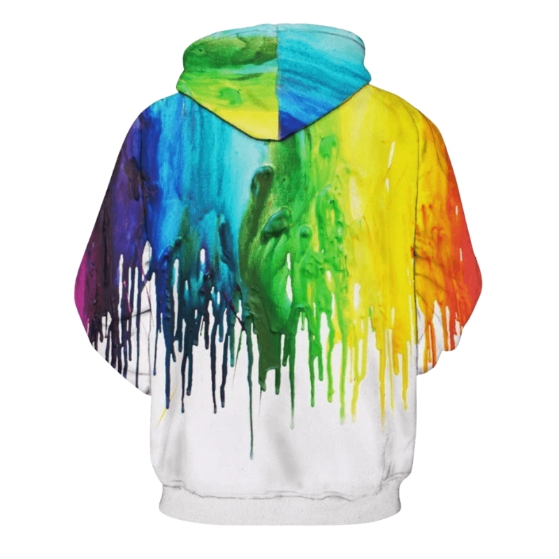 Colorful Dripping Paint Hoodie