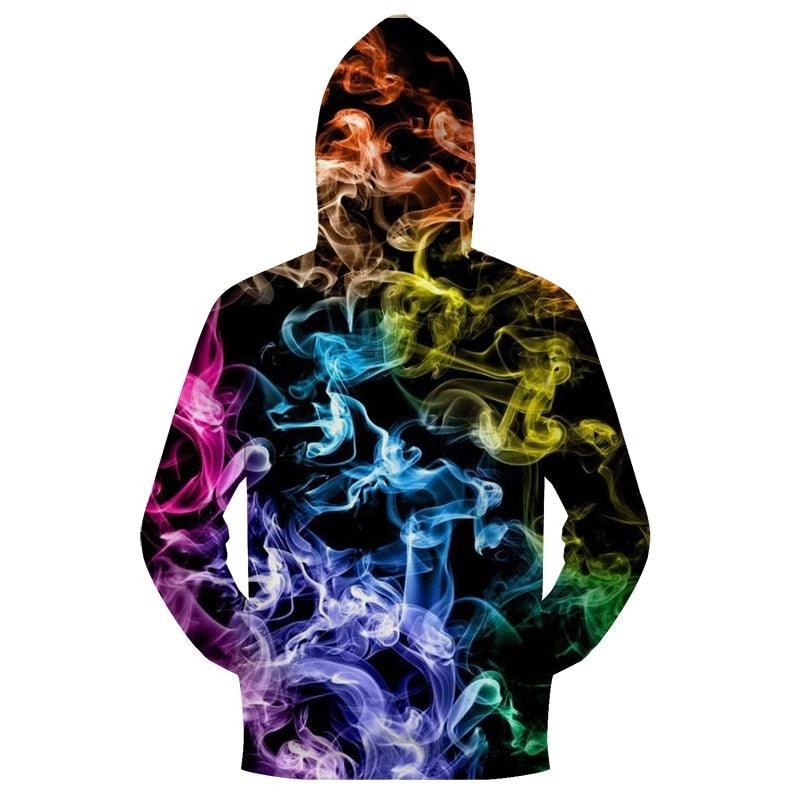 Colorful Smoke Zip-up Hoodie