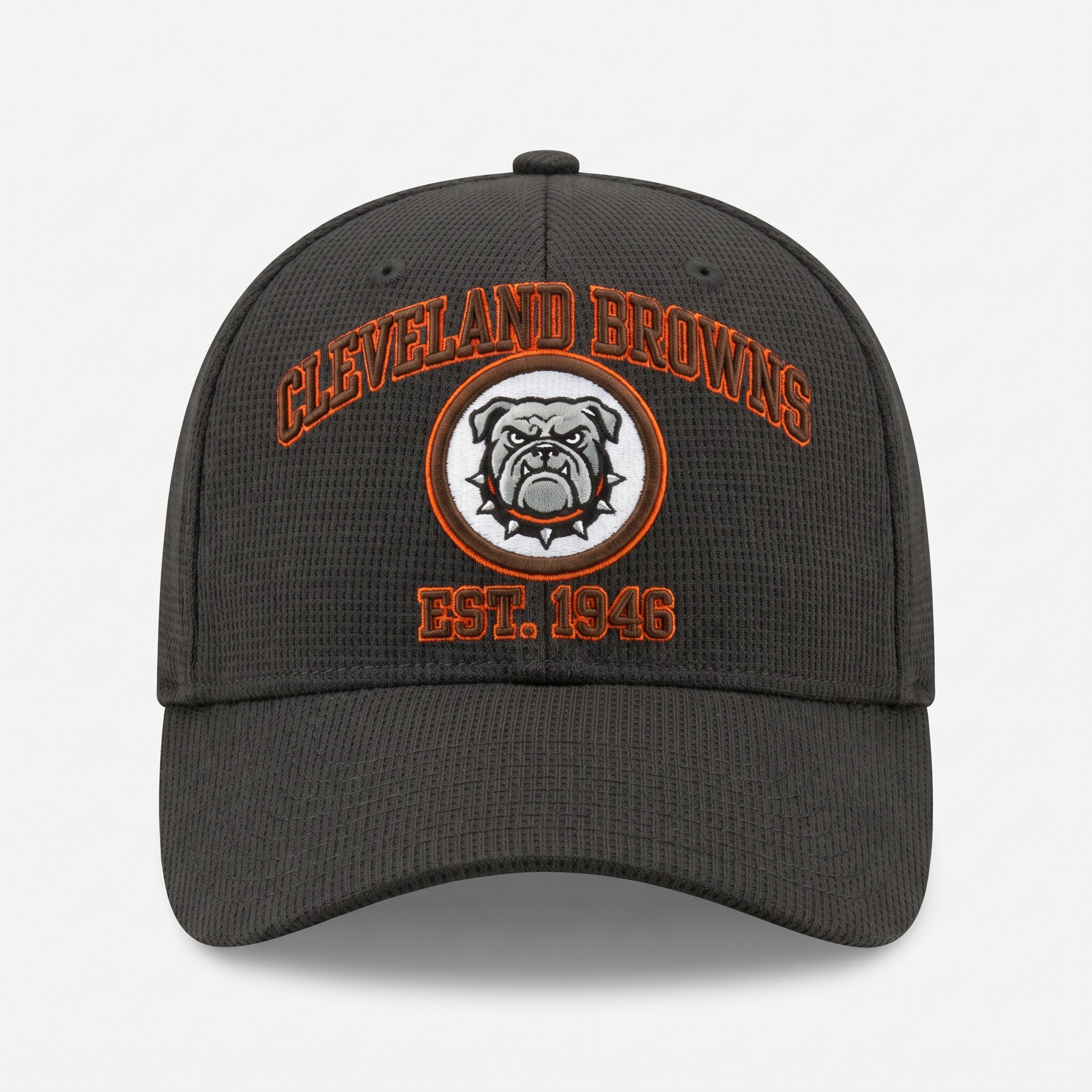 Cleveland Browns Waffle Knit Cap in Dark Gray