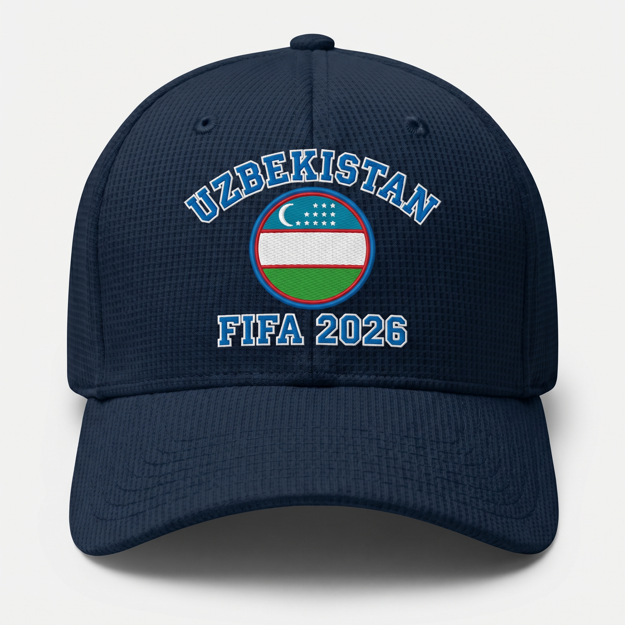 FIFA 2026 Uzbekistan Waffle Knit Cap in Blue