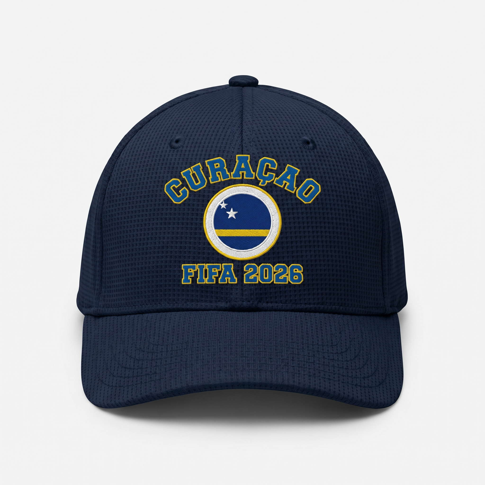 FIFA 2026 Curaçao Waffle Knit Cap in Blue