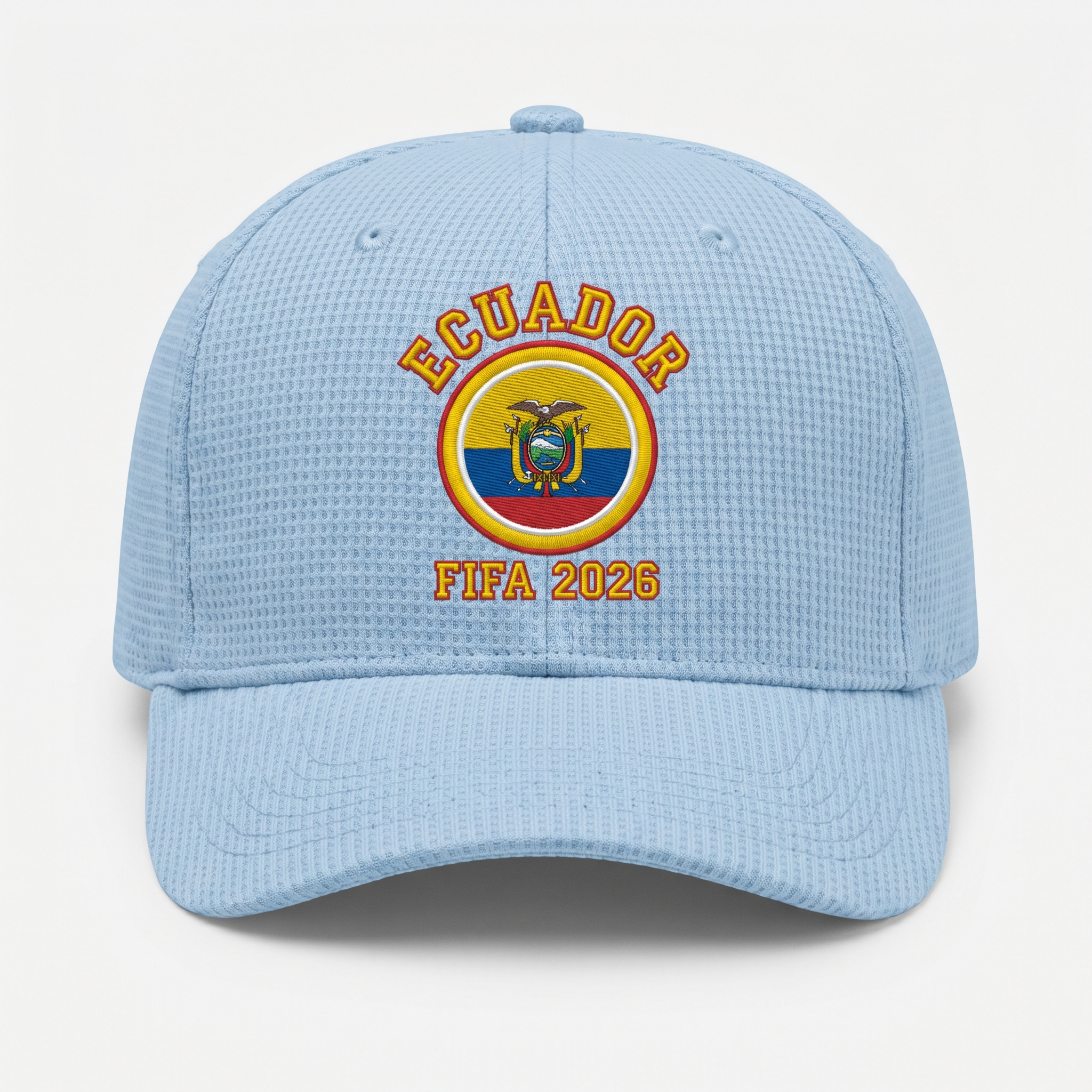FIFA 2026 Ecuador Waffle Knit Cap in Light Blue