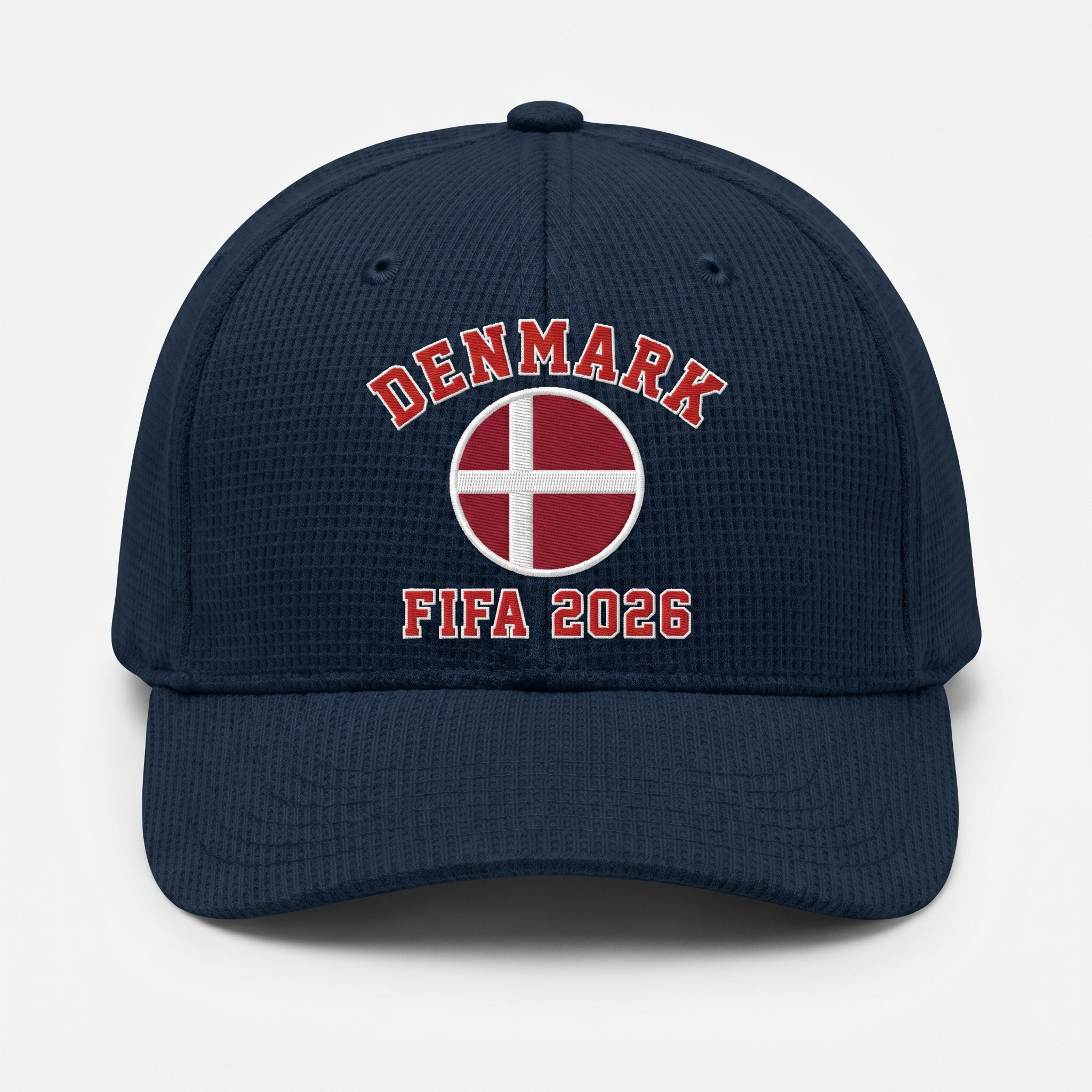 FIFA 2026 Denmark Waffle Knit Cap in Blue