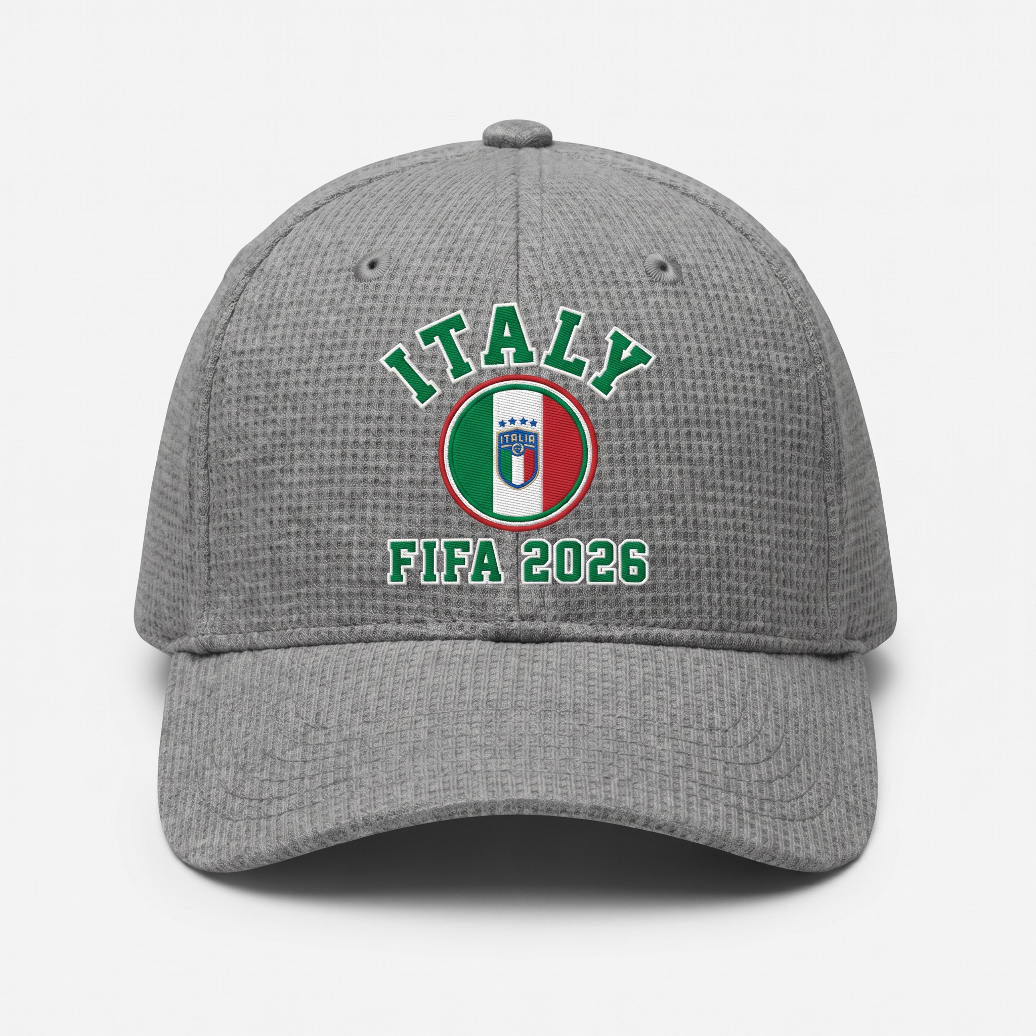 FIFA 2026 Italy Waffle Knit Cap in Gray