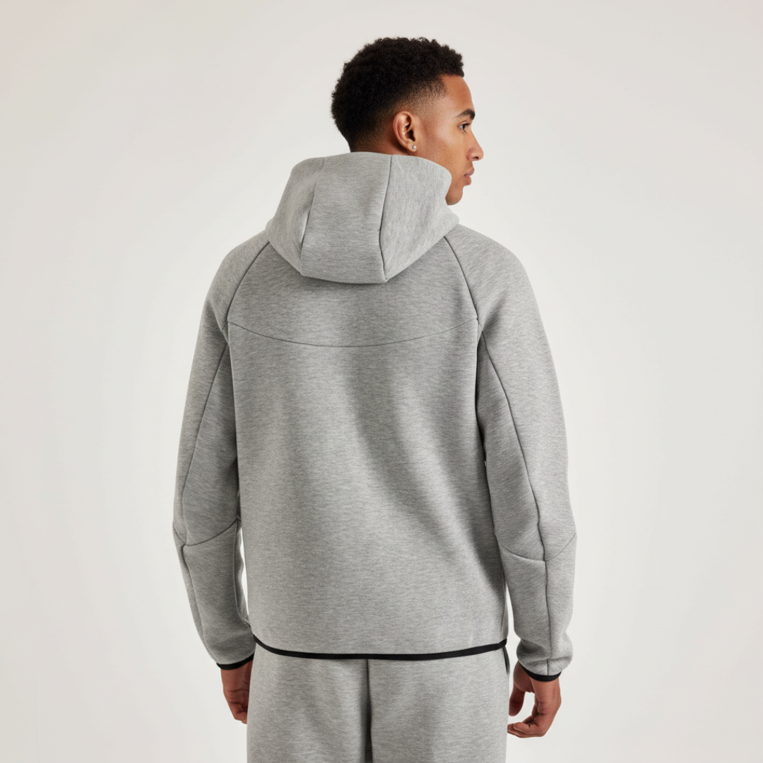 Full Zip Hooded Fleece Jacket For Men