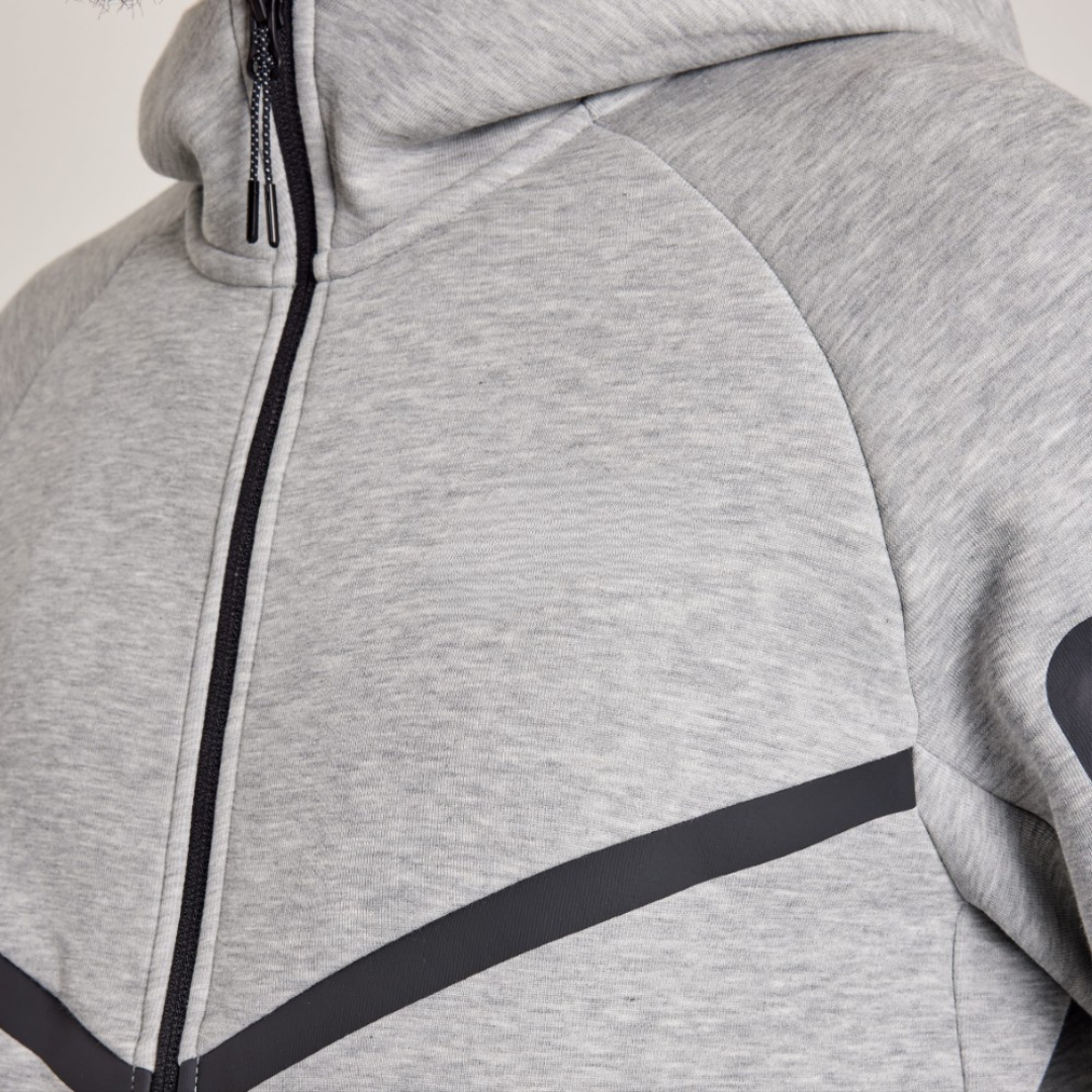 Full Zip Hooded Fleece Jacket For Men