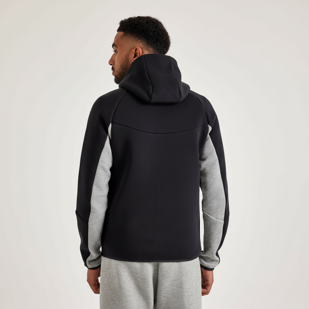 Full Zip Hooded Fleece Jacket For Men