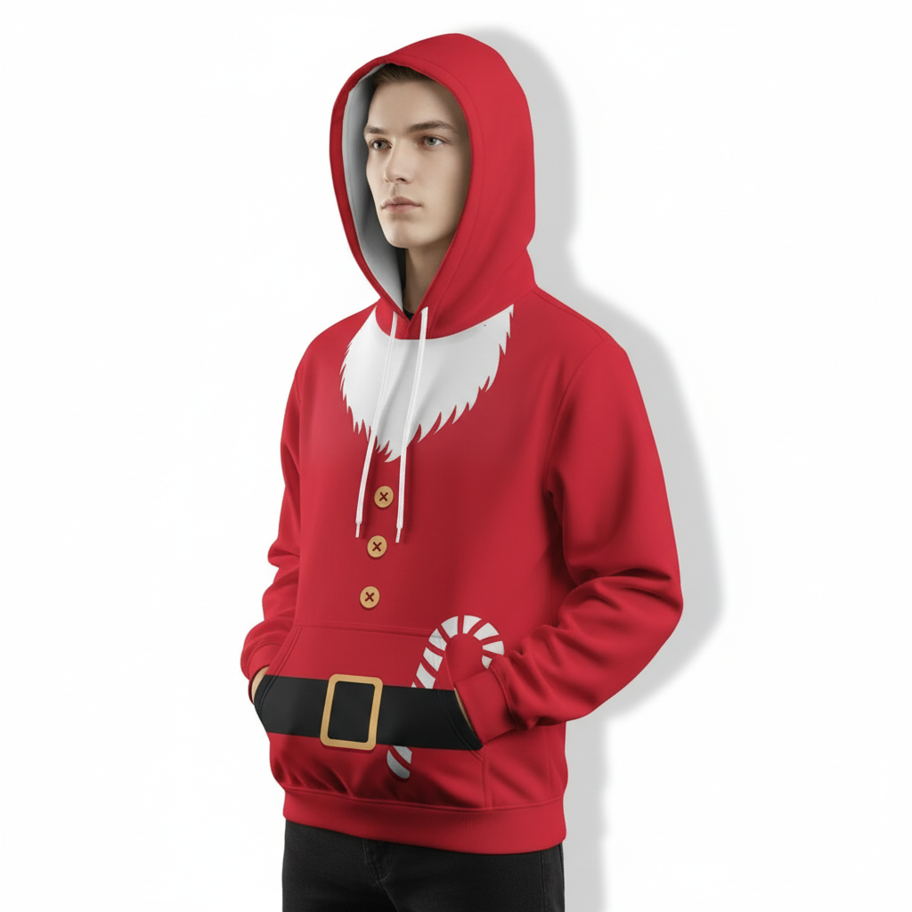 Funny Christmas Graphic Pullover Hoodie