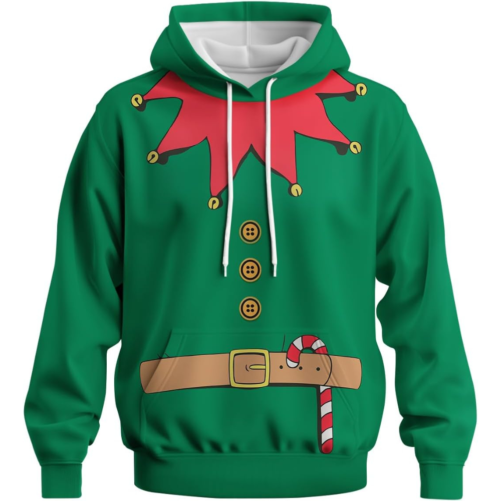 Funny Christmas Graphic Pullover Hoodie