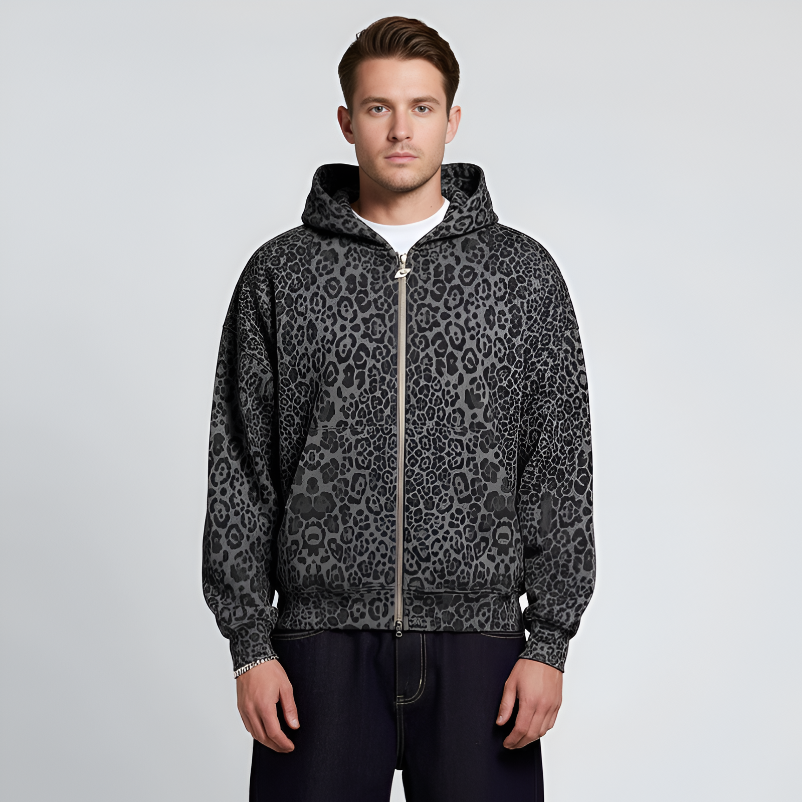 Unisex Zip Up Hoodie with Pockets Casual Everyday Wear