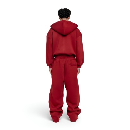 Casual Zip Up Hoodie Wide Jogger Tracksuit