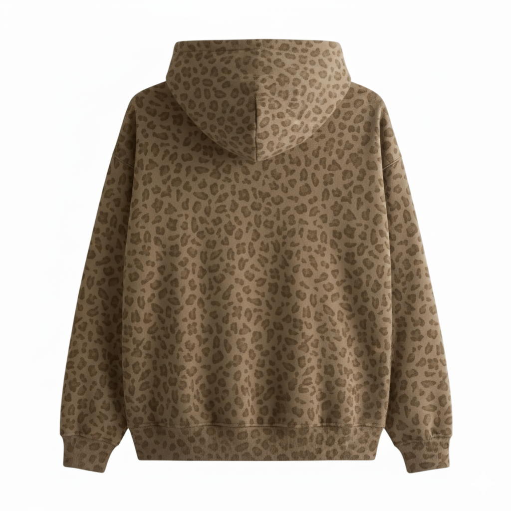 Unisex Leopard Print Hoodie